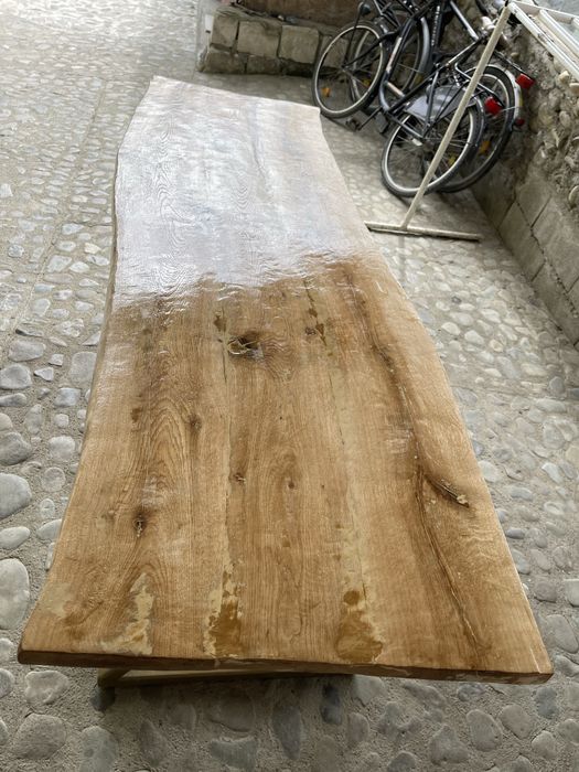 Masa din lemn masiv stejar. Model rustic noua f frumoasa