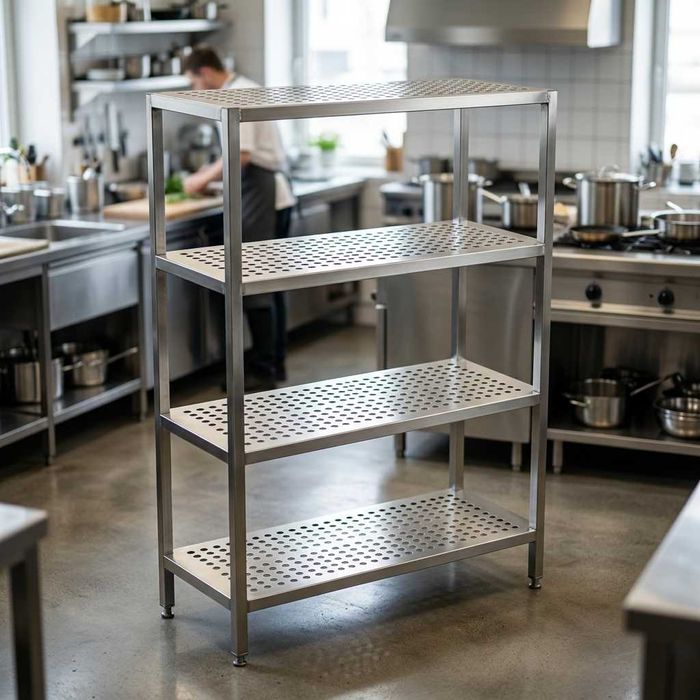 Zanglamas metall stellaj (4 qavat) / Стеллаж Нержавейка 1100х450