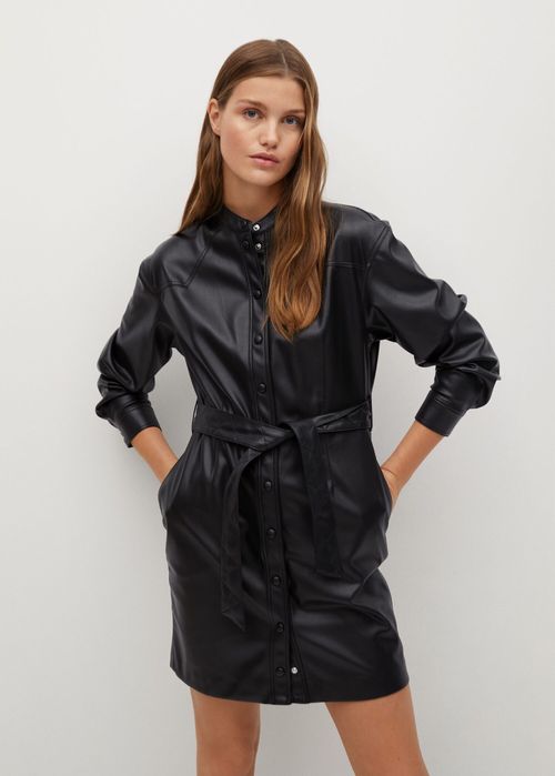 Rochie Mango cu aspect de piele