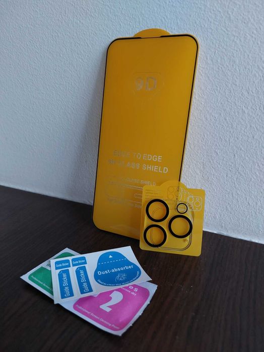 Folie iPhone 15 / 16 / 15 Pro Max / 16 Pro Max + Folie Sticla Camera