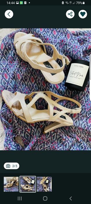 Sandale bej , piele 39
