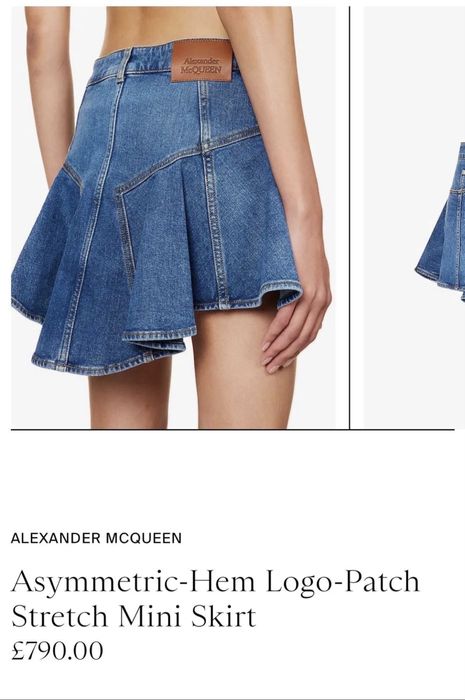 Дънкова пола Alexander McQUEEN нова