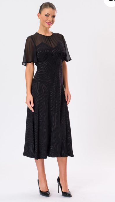 Черна рокля Kensol размер 52