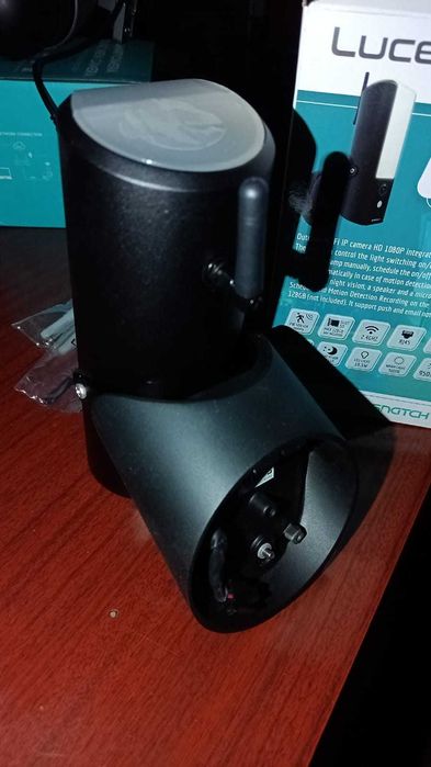 camera supraveghere cu lampa led metal, card, alimentare
