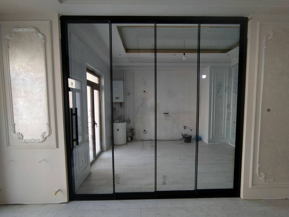 Стеклянные раздвижные системы | Двери купе Surma Loft Eshik
