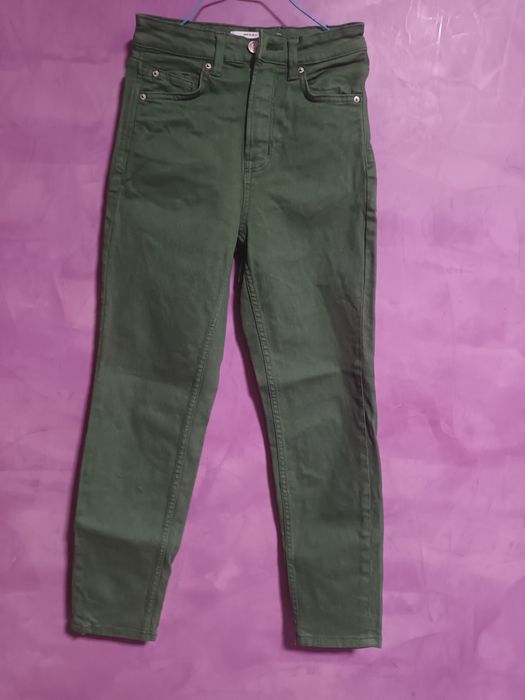 Зелени дънки Stradivarius