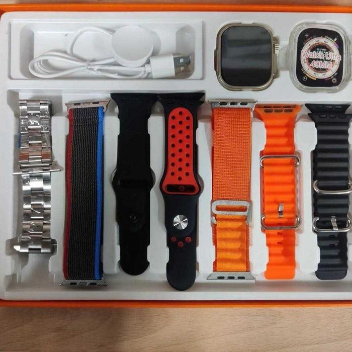 Смарт часовник 7в1, Smart watch ULTRA, Спортен часовник за мъже и жени