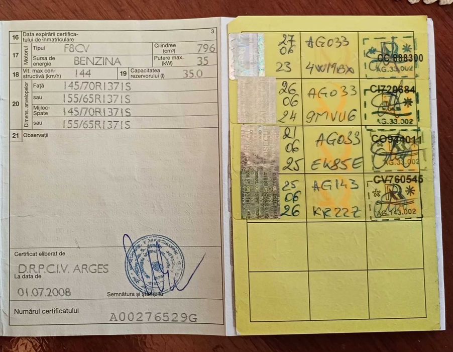 Vand Matiz 2008, primul proprietar, ITP valabil