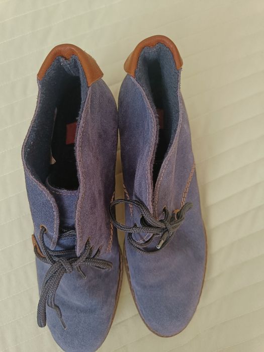 Боти Rieker 40 естествен велур