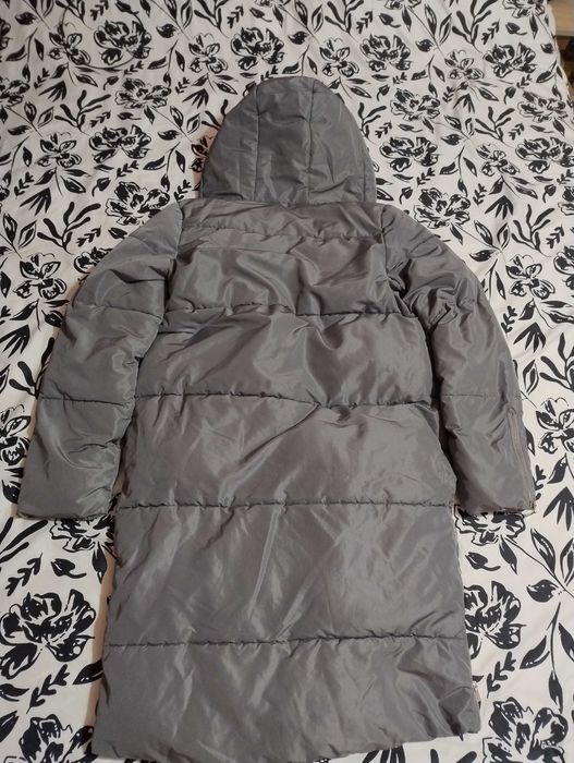 Зимно яке в сиво