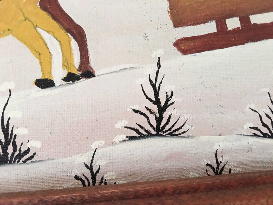 Pictura naiva, tablou, de Petru Mihut