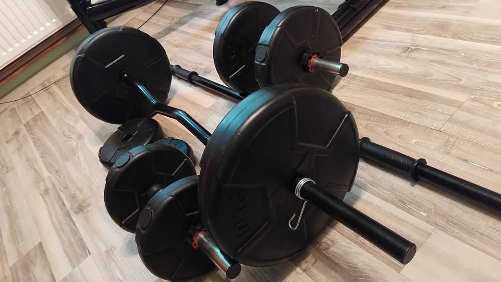 Set haltera si gantere reglabile de 40 KG