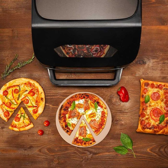 Електрическа фурна за пица Cecotec 7 L Pizza & Fry 7000. 2200 W, фурна за пица с диагонал 13 инча, сензорен екран, 8 програми, регулируема температура