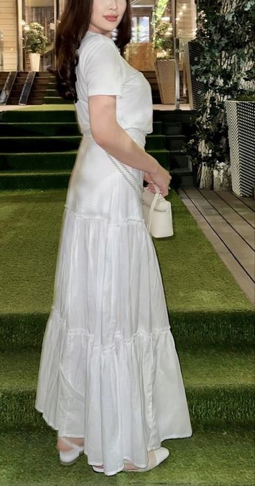 Продам белую юбку макси