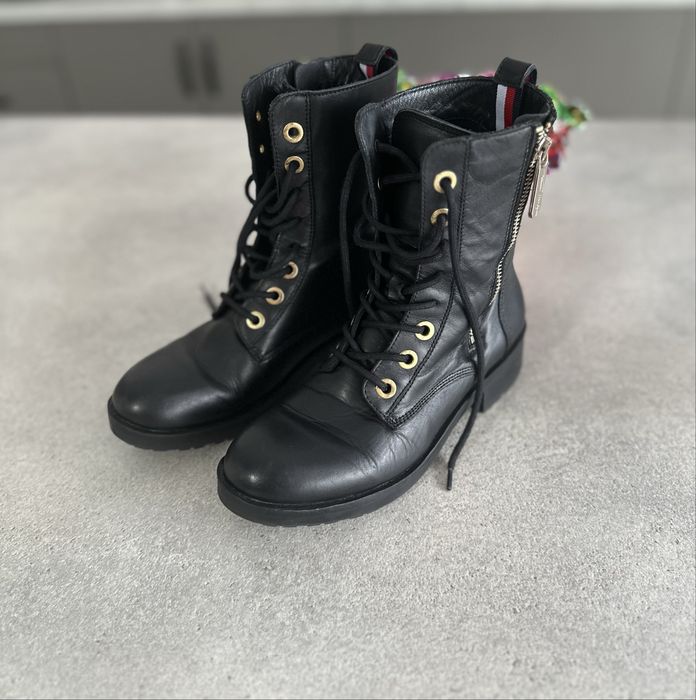 Ghete de piele tommy hilfiger