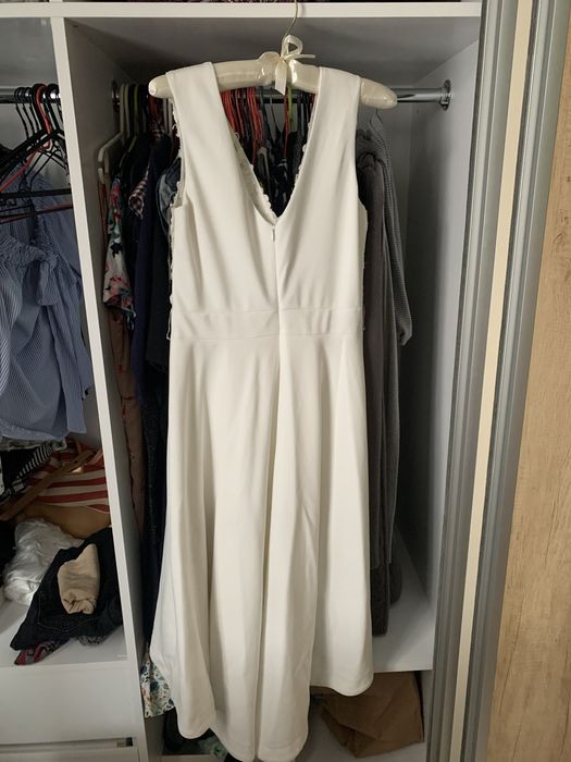 Бяла официална рокля,  р-р 36