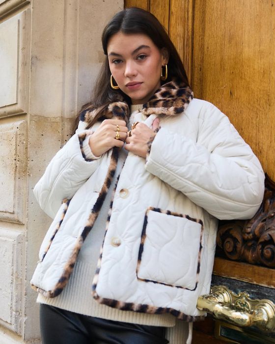 Дебело двулицево яке леопард ново