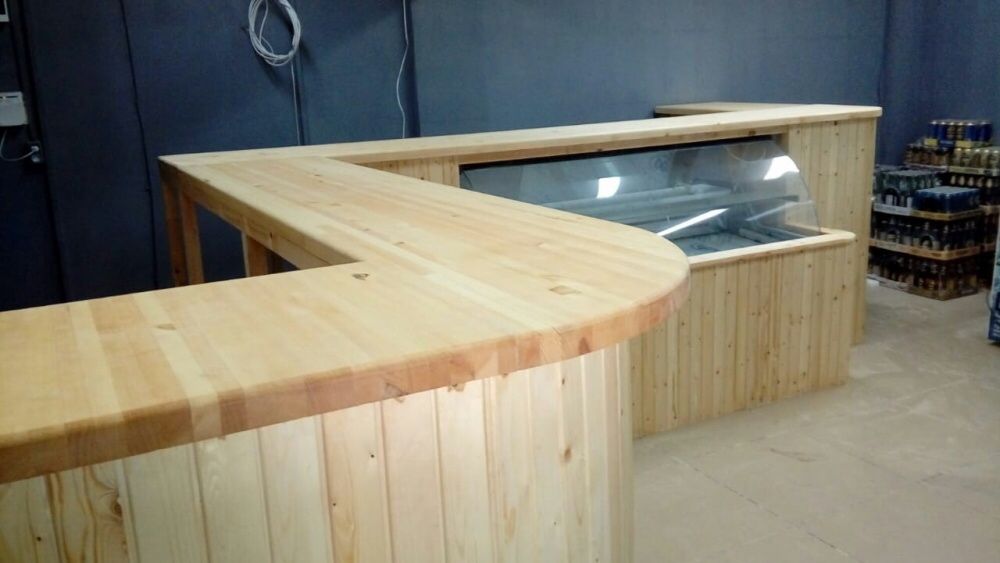 Деревянные барные стойки