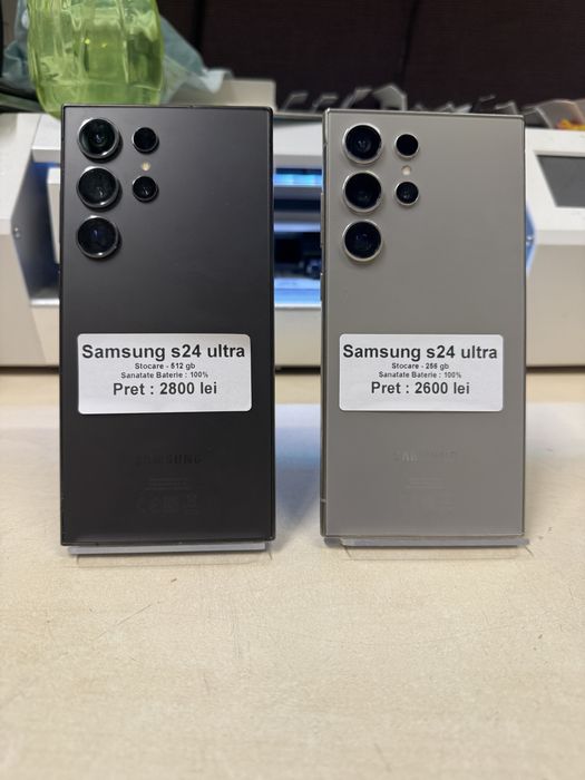 Samsung s24 ultra / 512 gb / 12 gb ram / 100% baterie / impecabil ca nou / garantie