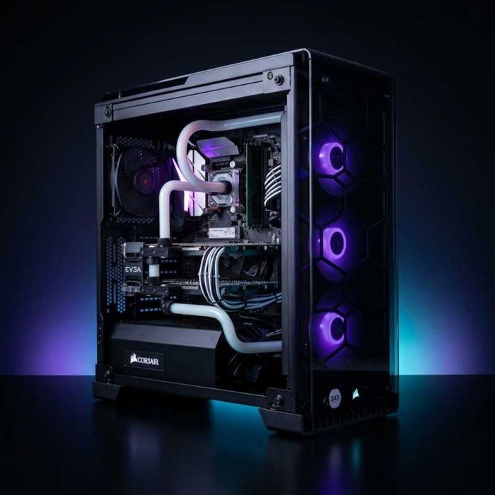 Calculator Gaming, Intel Core i7-7700K, 16GB DDR4, NVMe 512GB, Placa video 2x Nvidia GeForce GTX 1070 8GB EVGA SLI