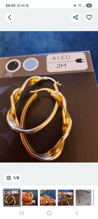 Cercei masivi si inel  aur 14 k