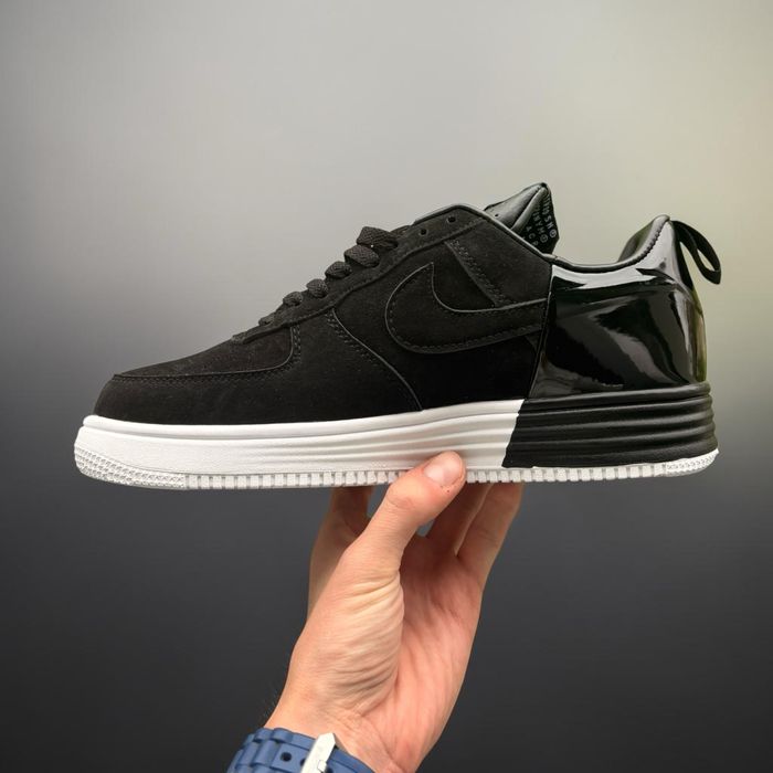 Nike Lunar Force 1 x Acronym Black White – Black/White – Suede Upper/Piele intoarsa – Full Box