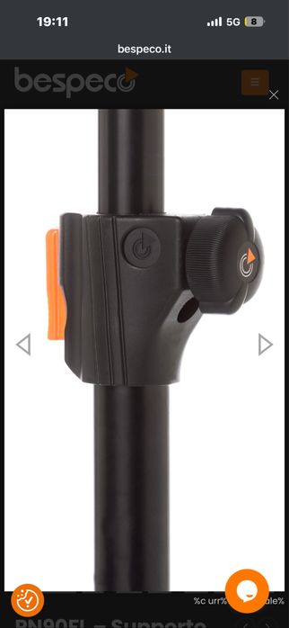 Стойка за тонколона 2 бр Bespeco PN90FL