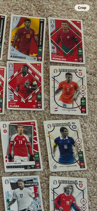 Vand cartonase fotbal: Bellingam, Kane, Ronaldo, Rodri, Modric, Van Dijk, Kevin De Bruyne