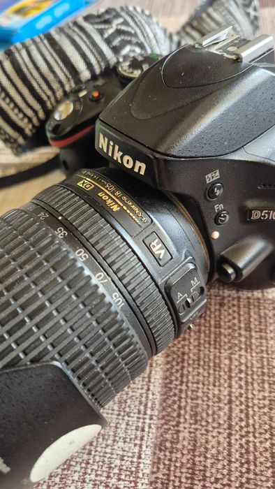 Nikon D5100, окомплектован с един от най-добрите и универсални обективи в този клас: AF-S DX Nikkor 18-105mm f/3.5-5.6G ED VR