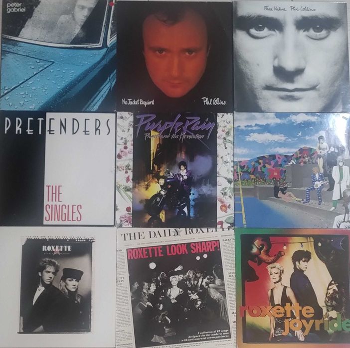 Discuri vinil, LP-uri, pop-rock, synth pop, disco, stare foarte