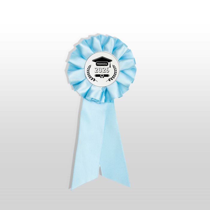 Toca, Esarfa si Cocarda,Set Nepersonalizat, Baby Blue, Liceu,Facultate