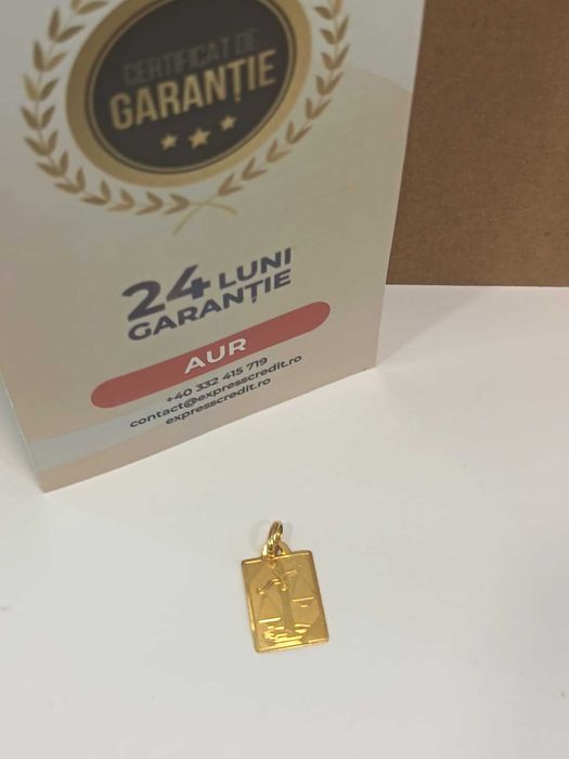 (AG41) Pandantiv aur, 18k b51842 Certificat de garantie