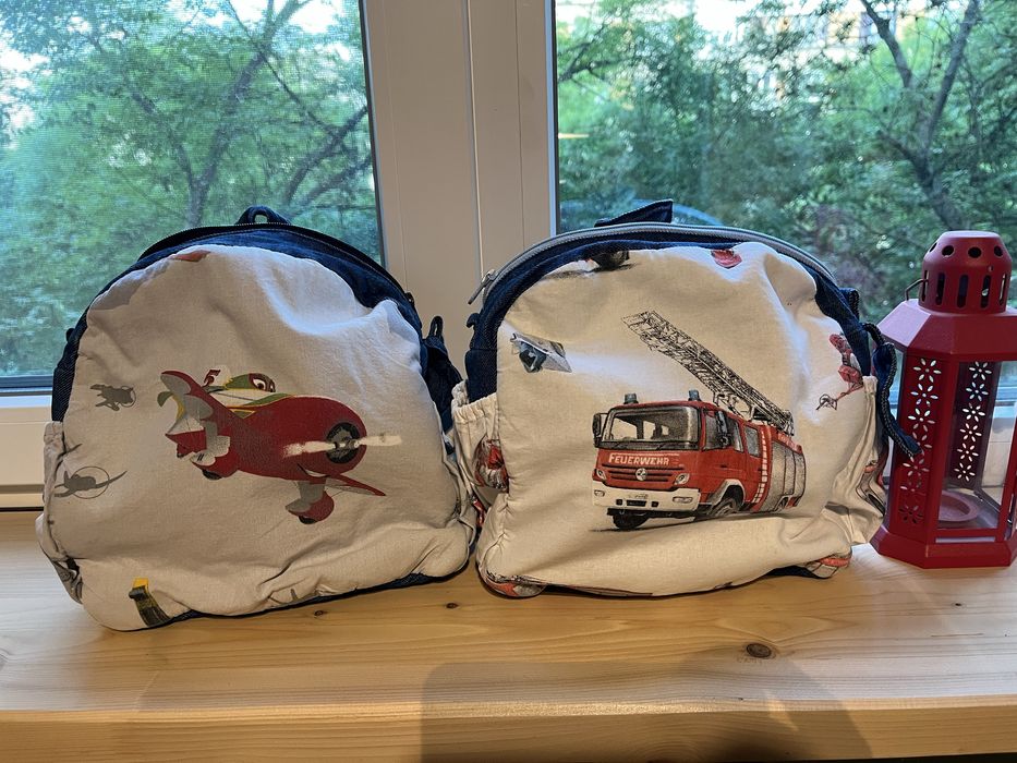 Ръчно шити детски ранички за ясла или първа градинска група