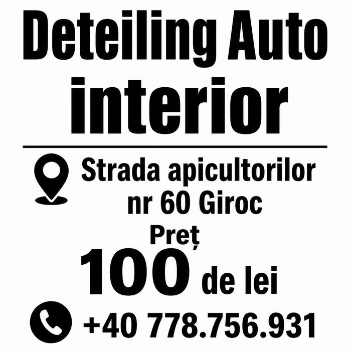 Spălătorie doar interior
