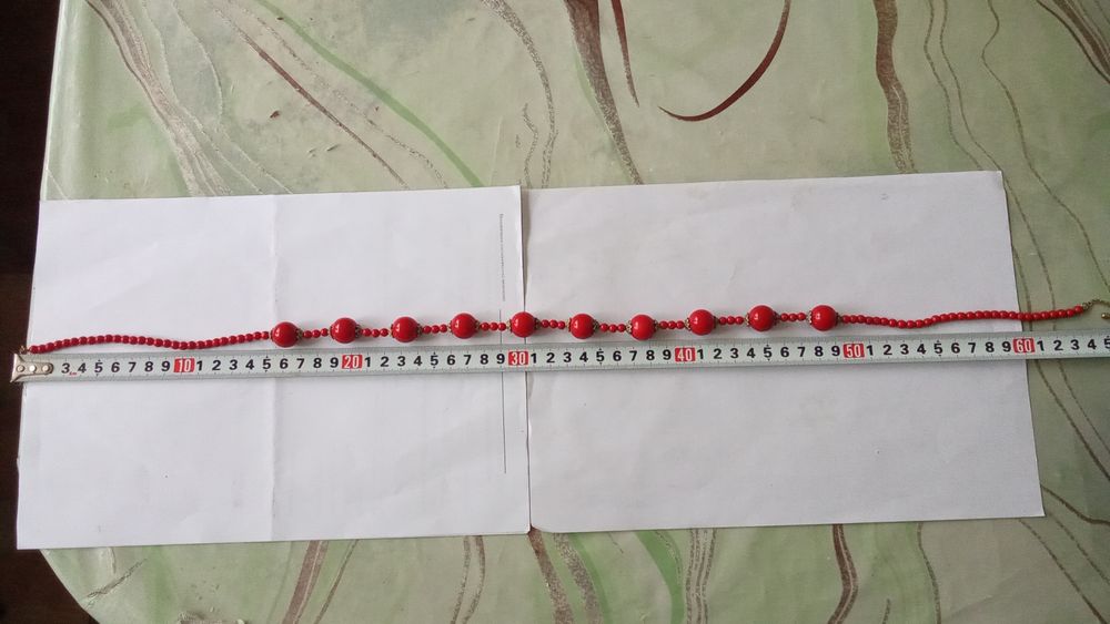 Бусы Коралл красный