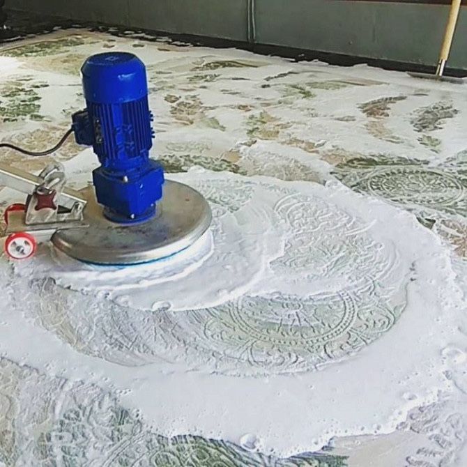 Чистка Ковров в фабрике / Гилам ювиш фабрикаси