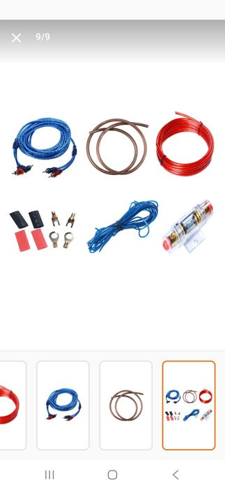 Kit cabluri subwoofer auto SYNO,1500watts max