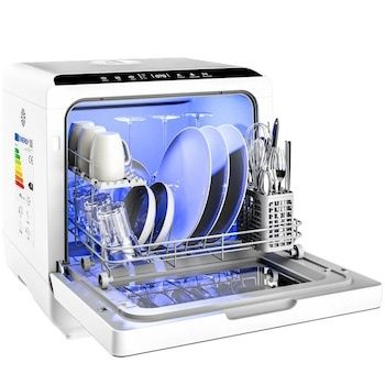 Мини , съдомиялна машина AIRMSEN с 5L. резервоар , отложен старт и заключване за деца, без връзка с вода, идеална за