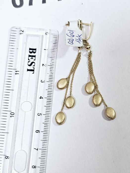 Vand cercei din aur 14 k 4.14 g cod 601