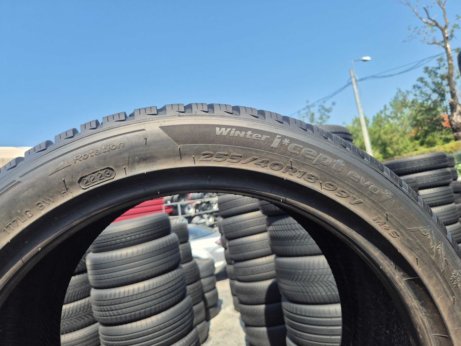 2 Anvelope M+S IARNA - 255/40/18 99V - Hankook Winter I*CEPT EVO 3 - CA NOU - DOT 2023 !