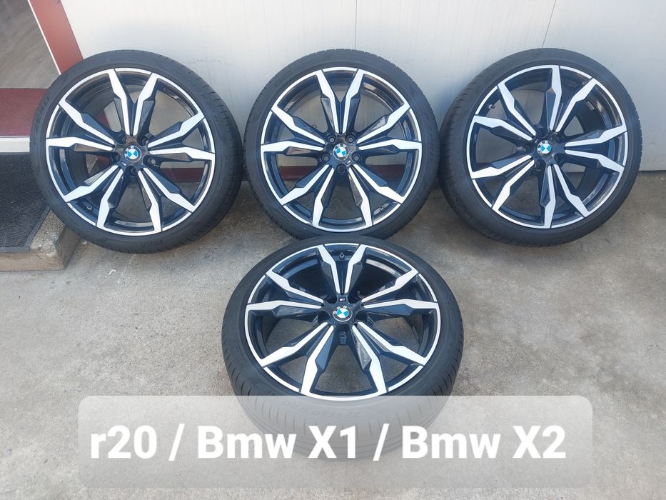 Set jante aluminiu originale r20 / gama BMW X1 F48 si BMW X2 F39 / model STYLE 717 M / 5x112 / cu anvelope de vara 225 40 r20 Pirelli