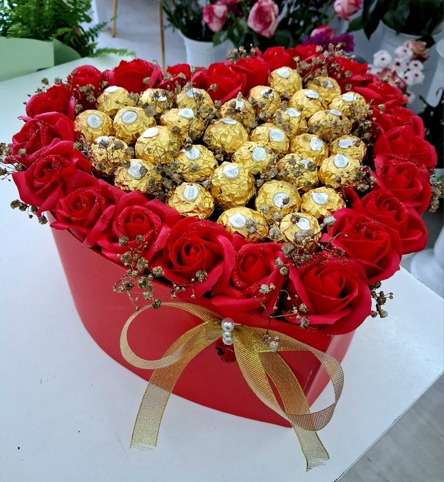 Букети със сапунени рози