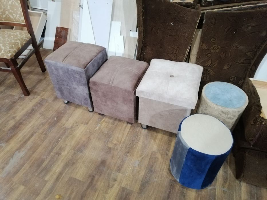 Хар хил турдаги пуфик стуллар сотилади донага ва оптом