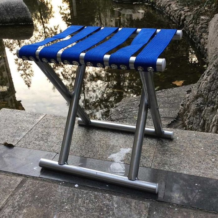 Сгъваема табуретка за къмпинг, риболов и плаж,компактна,лека,до 200 кг