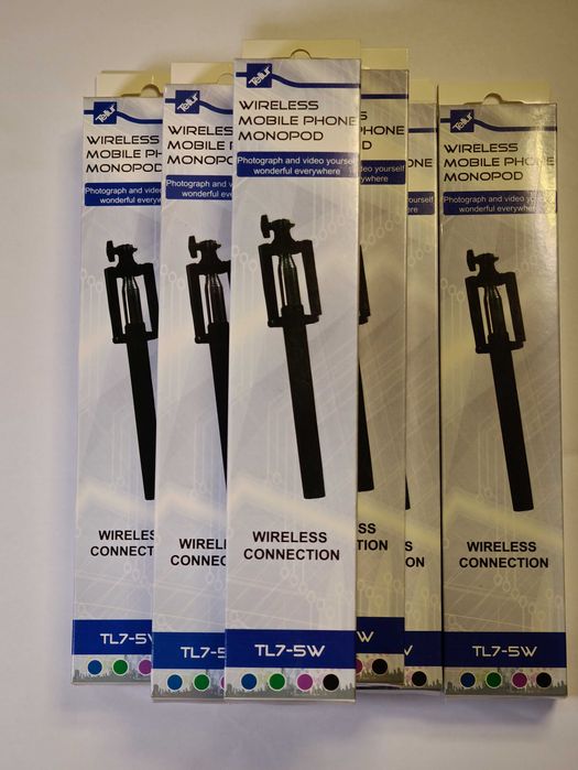 Lot 7 bucăți Selfie Stick Bluetooth Tellur TL7-5W, Noi