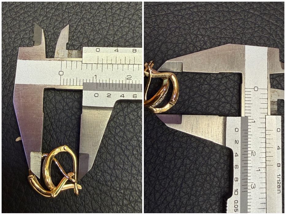 Чисто нови  Златен пръстен обеци 14 карата 585 gold prasten obeci zlato zlaten