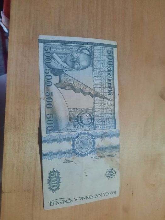 Vand bangnota 500lei constantin brancus 1992 seria A