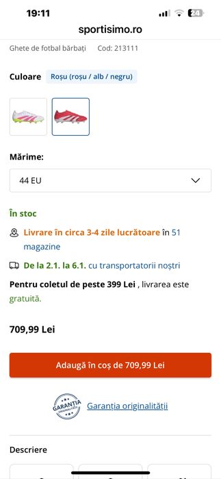 adidasi cu crampoane originali  din uk!