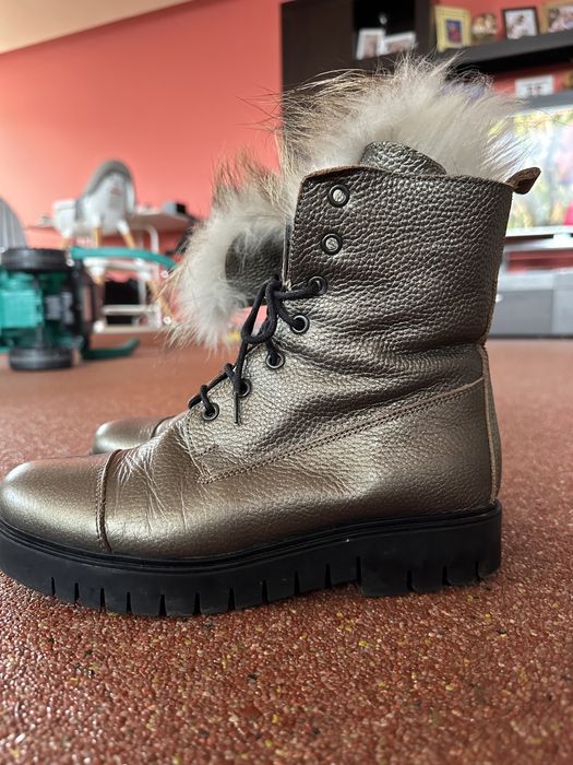 Дамски ботуши естествена кожа 37 номер