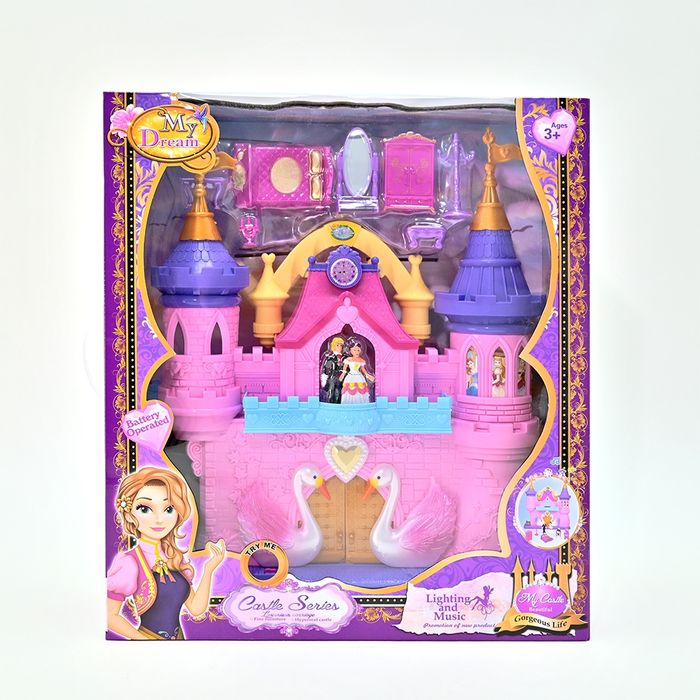 Голям Замък къща за кукли със звук и светлини